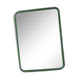 Green barber mirror 14x19cm