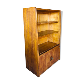 Vintage oak wall storage cabinet circa 50