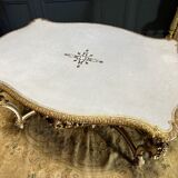 Mid-period table Napoleon III in painted and gilded wood
