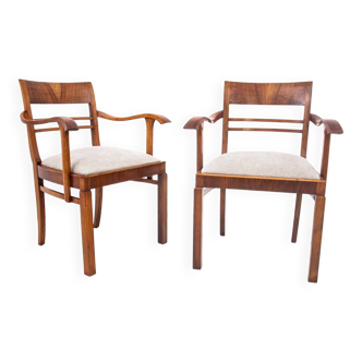 Art Deco armchairs, Poland, 1940s. After renovation.