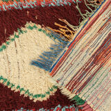 VINTAGE BOUCHEROUITE, BERBER RUG, 93 X 240