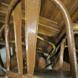 Set of 5 steel garden armchairs circa 1940/50