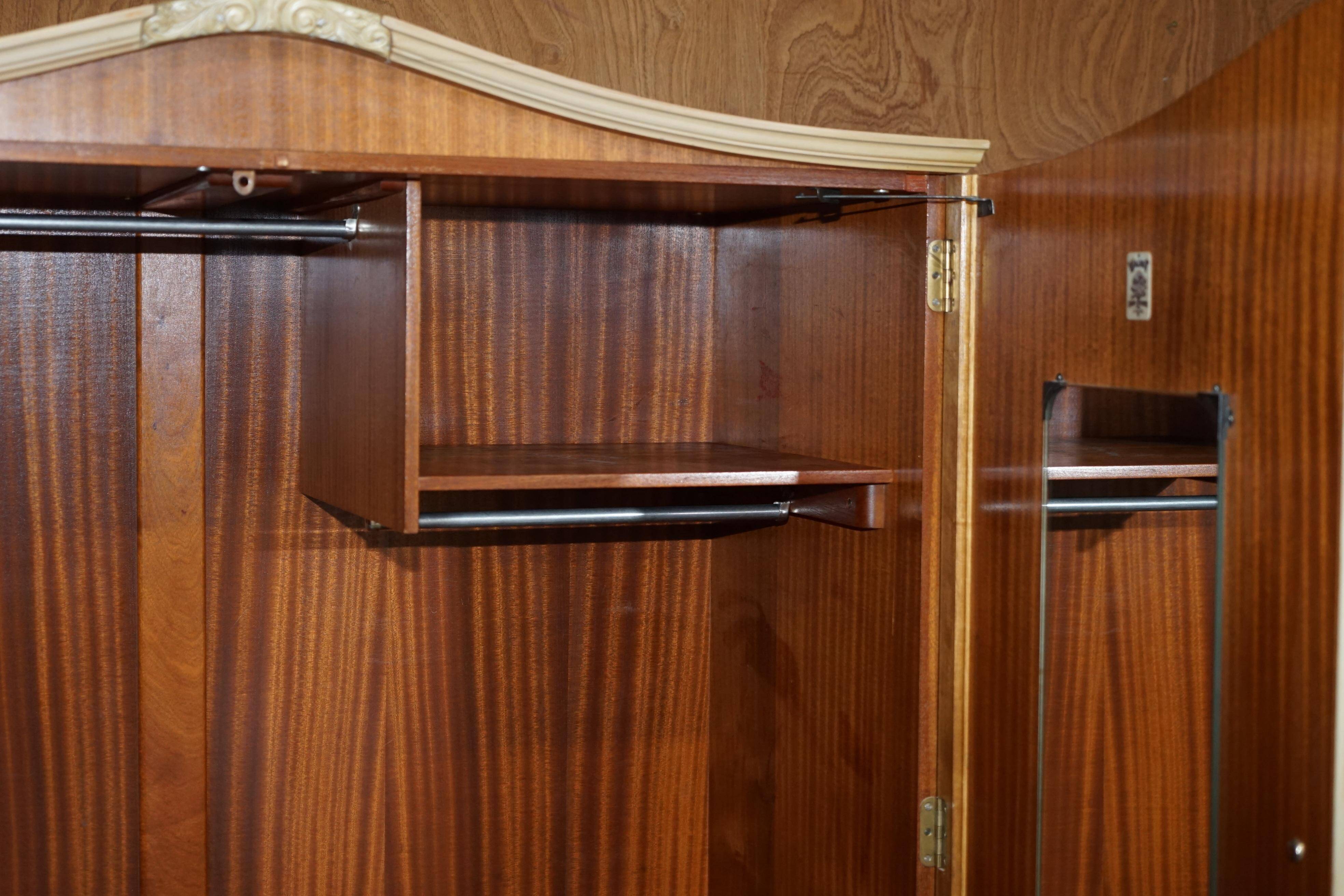 Light walnut wardrobe from the 1940s - Walnut Works