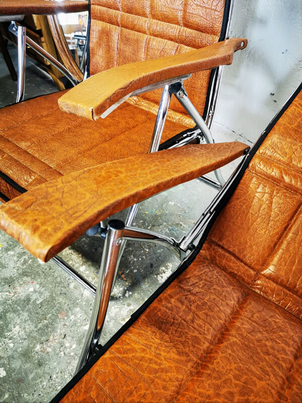 Pair of Italian reclining chairs Maule Marga from the 1970s