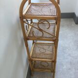 Rattan shelf