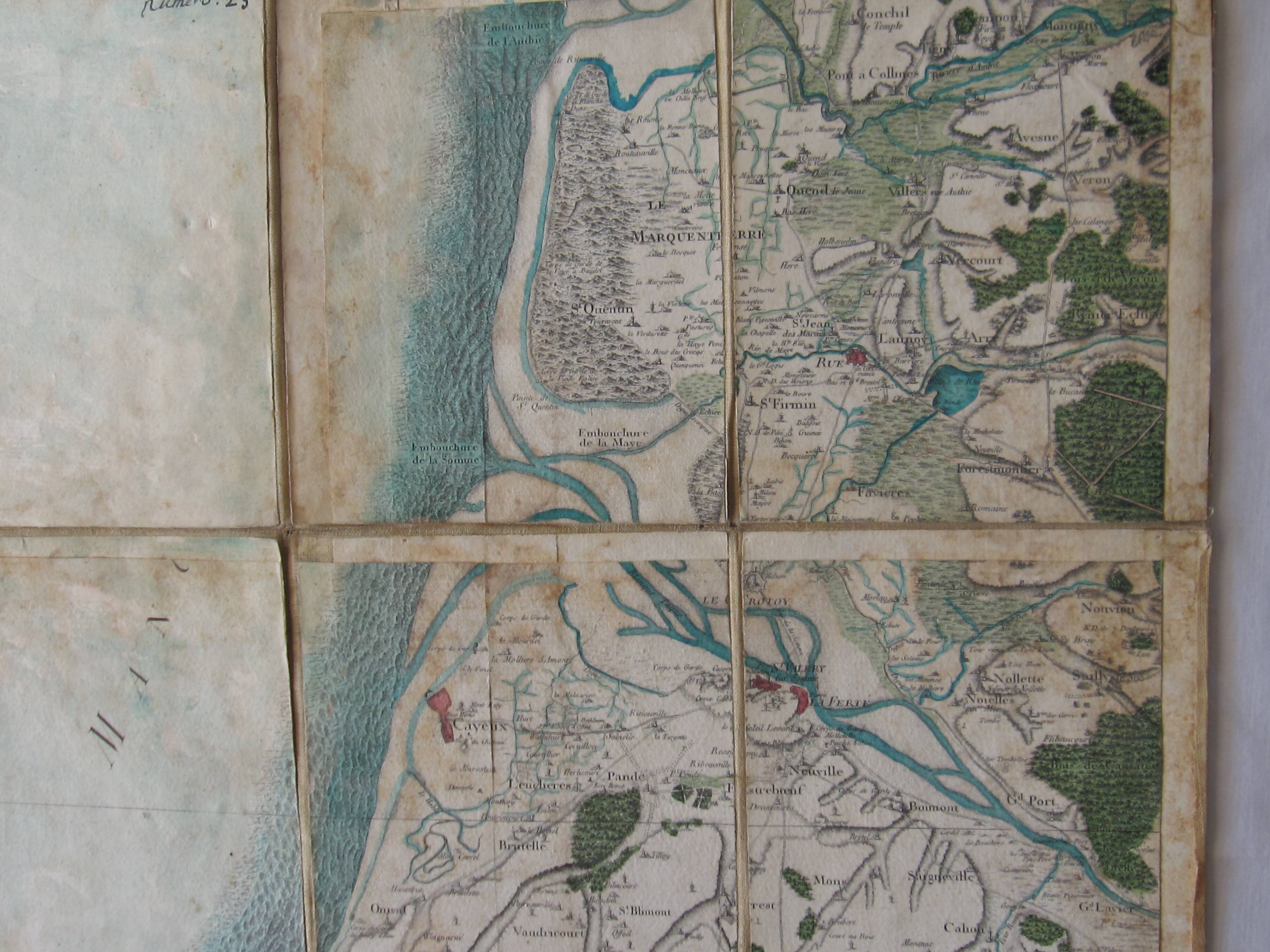 Map of St Valery sur Somme (from Dieppe to the mouth of the Authie)