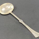Silver-plated cream ladle signed CHRISTOFLE