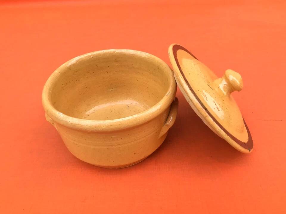 Old glazed terracotta terrine