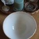 Grand Bol sur pied Faïence Digoin Sarreguemines fleurs brun bleu