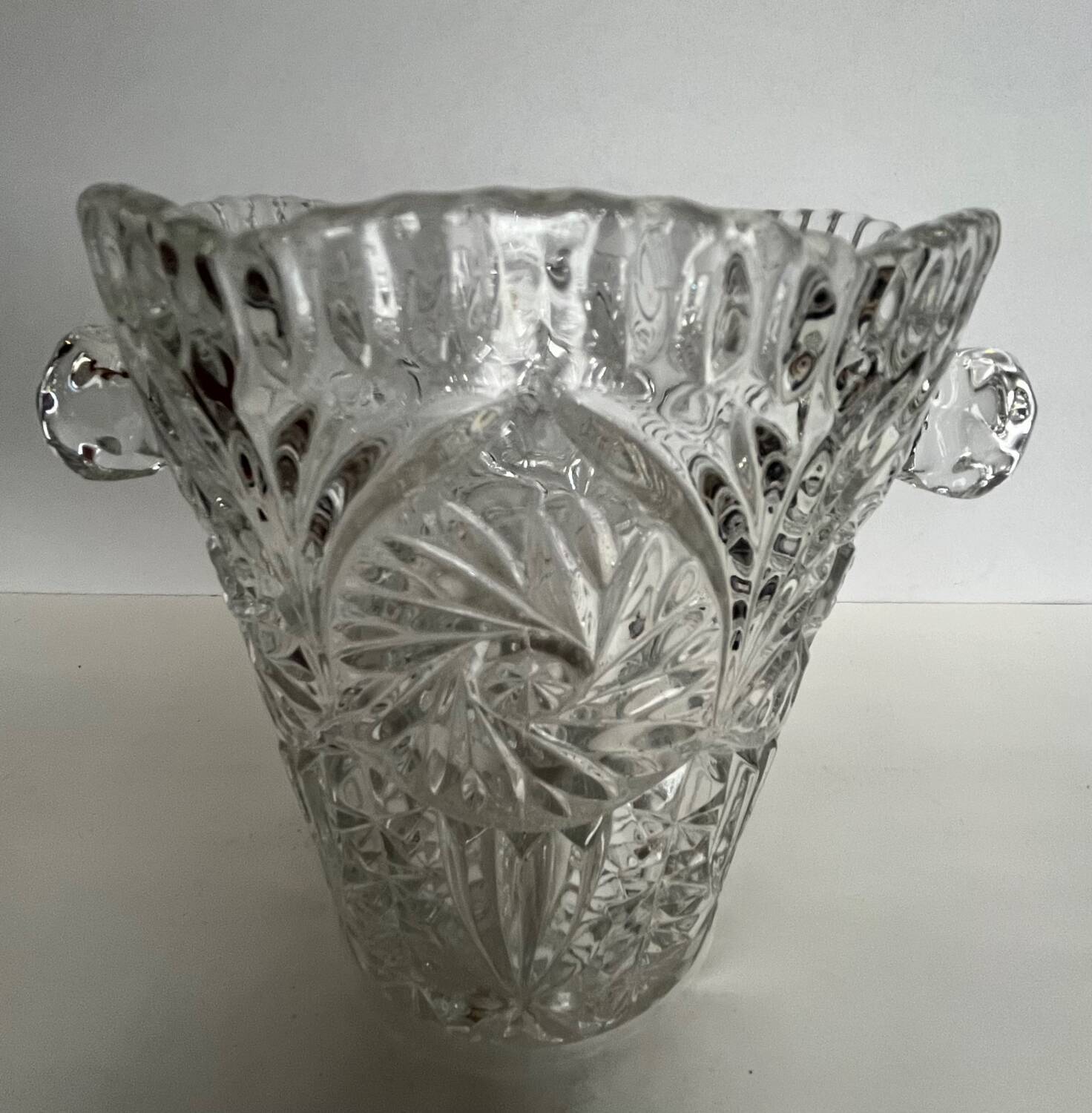 Vintage Glass Ice Bucket