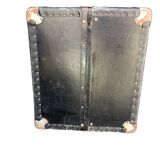 Antique vertical cabin trunk – 109 cm – parchment interior