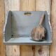 Old patinated washerwoman tray and its beater