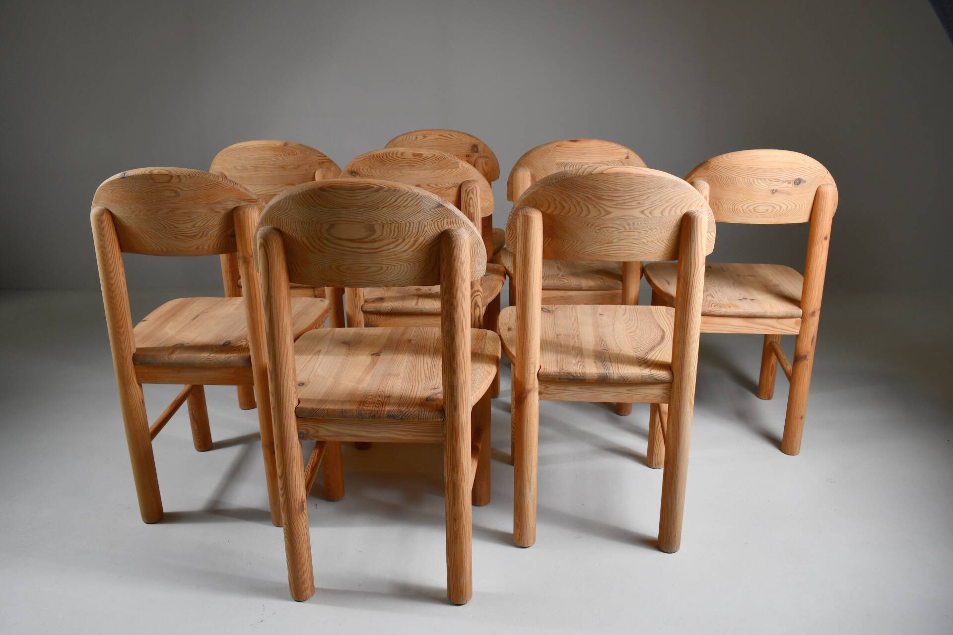 Set of 8 dining chairs by Rainer Daumiller. Denmark, 1970s.