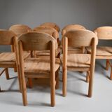 Set of 8 dining chairs by Rainer Daumiller. Denmark, 1970s.