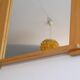 Large Scandinavian mirror in pine 1970