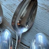 Set of 12 dessert spoons, Pompadour model, Christofle Goldsmiths