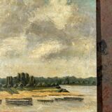 Oil painting on landscape panel