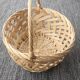 Large hand-woven wicker basket