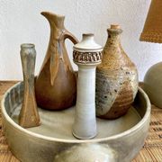Flamed stoneware soliflore, circa 1920