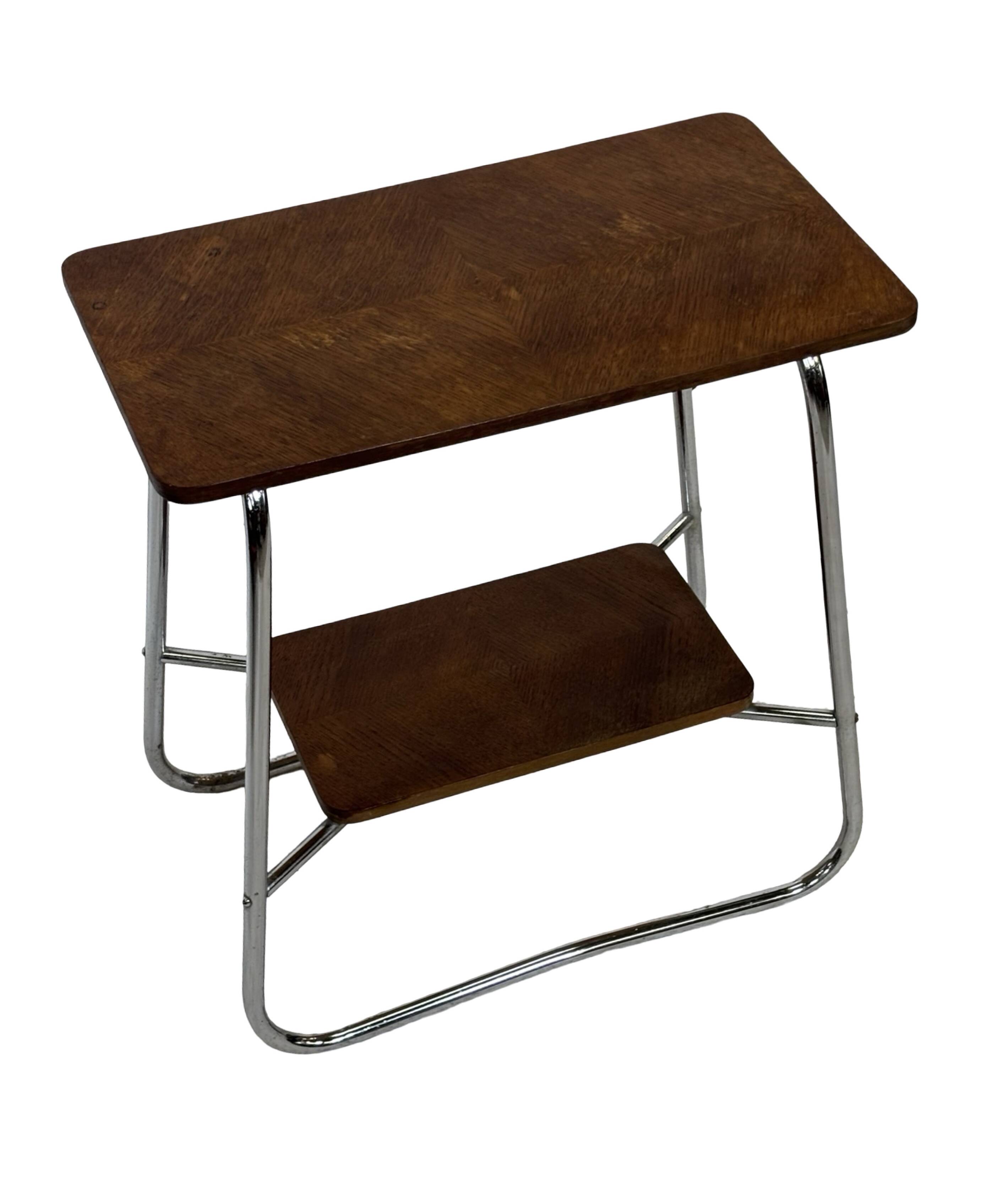 Vintage Art Deco / Bauhaus Style Side Table 60s