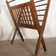 Vintage wooden folding magazine rack