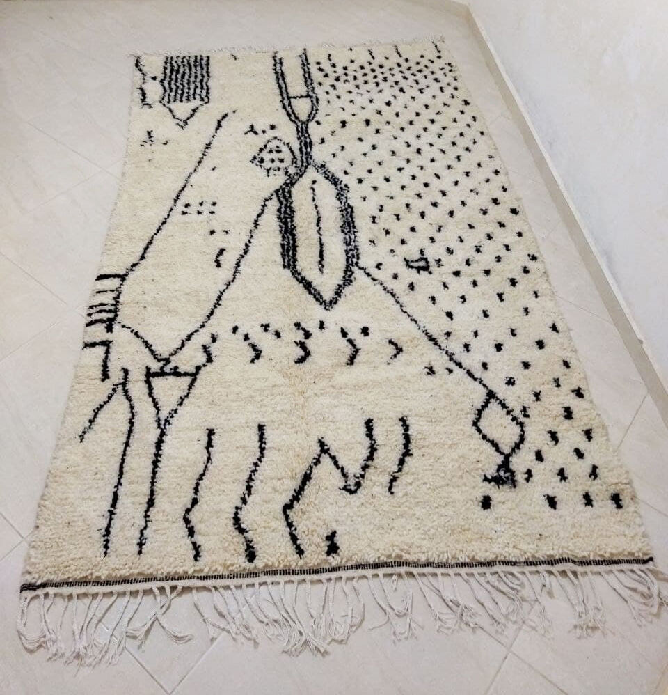 Moroccan Berber Wool Rug 246 x 146cm