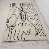 Moroccan Berber Wool Rug 246 x 146cm