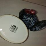 Terrine earthenware peacock