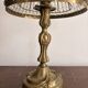 Antique Art Nouveau Boudoir Lamp Gilded Brass Glass Pendant 19th Century