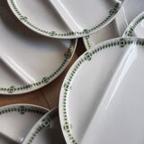 Set of 9 plates Creil and Montereau