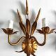 Pair of wall lights with ears of wheat decor