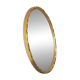 Oval mirror with gilded wood from the 1960s.