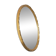 Oval mirror with gilded wood from the 1960s.