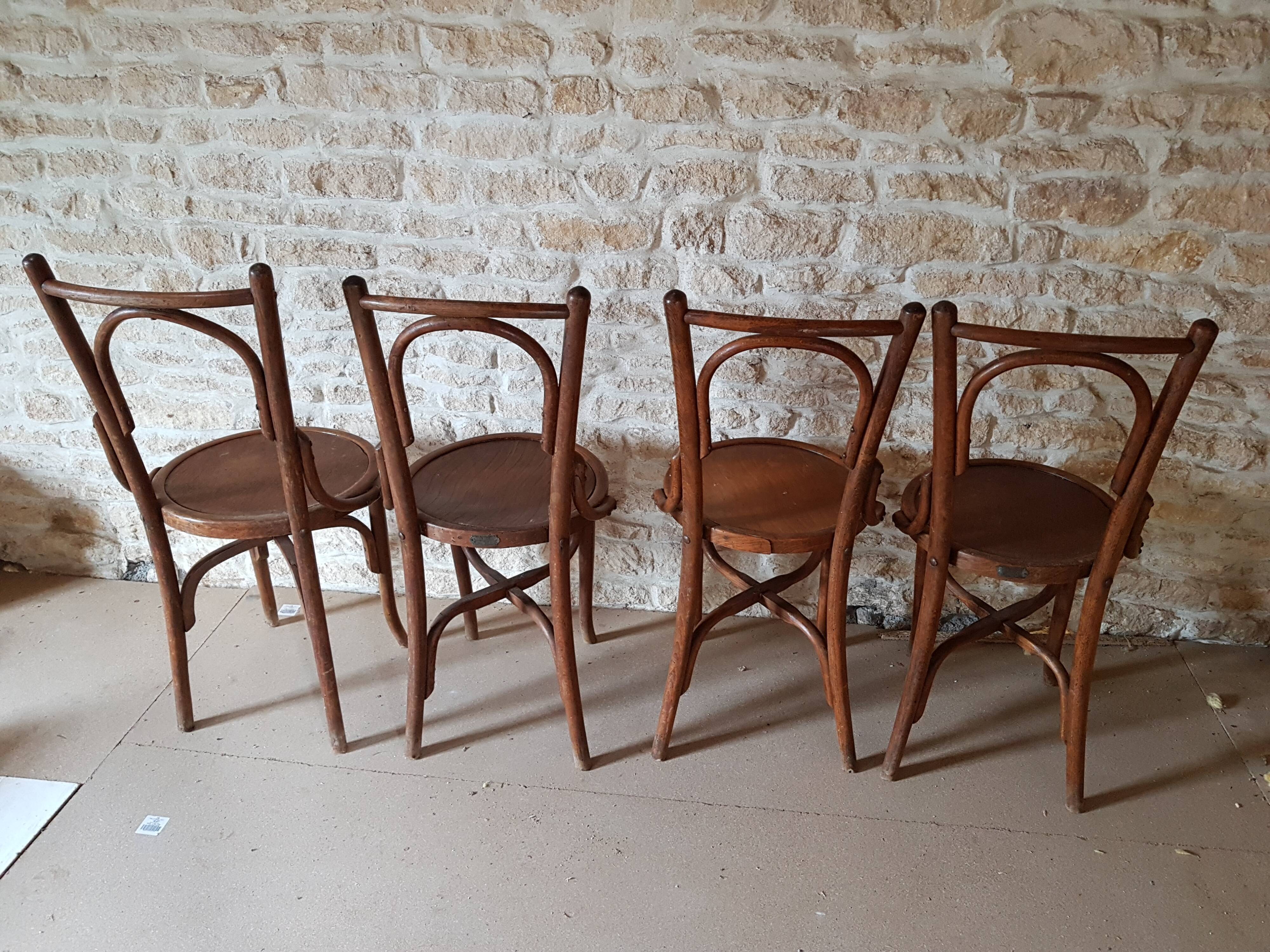 Old Spanish Bistro Chair in curved wood