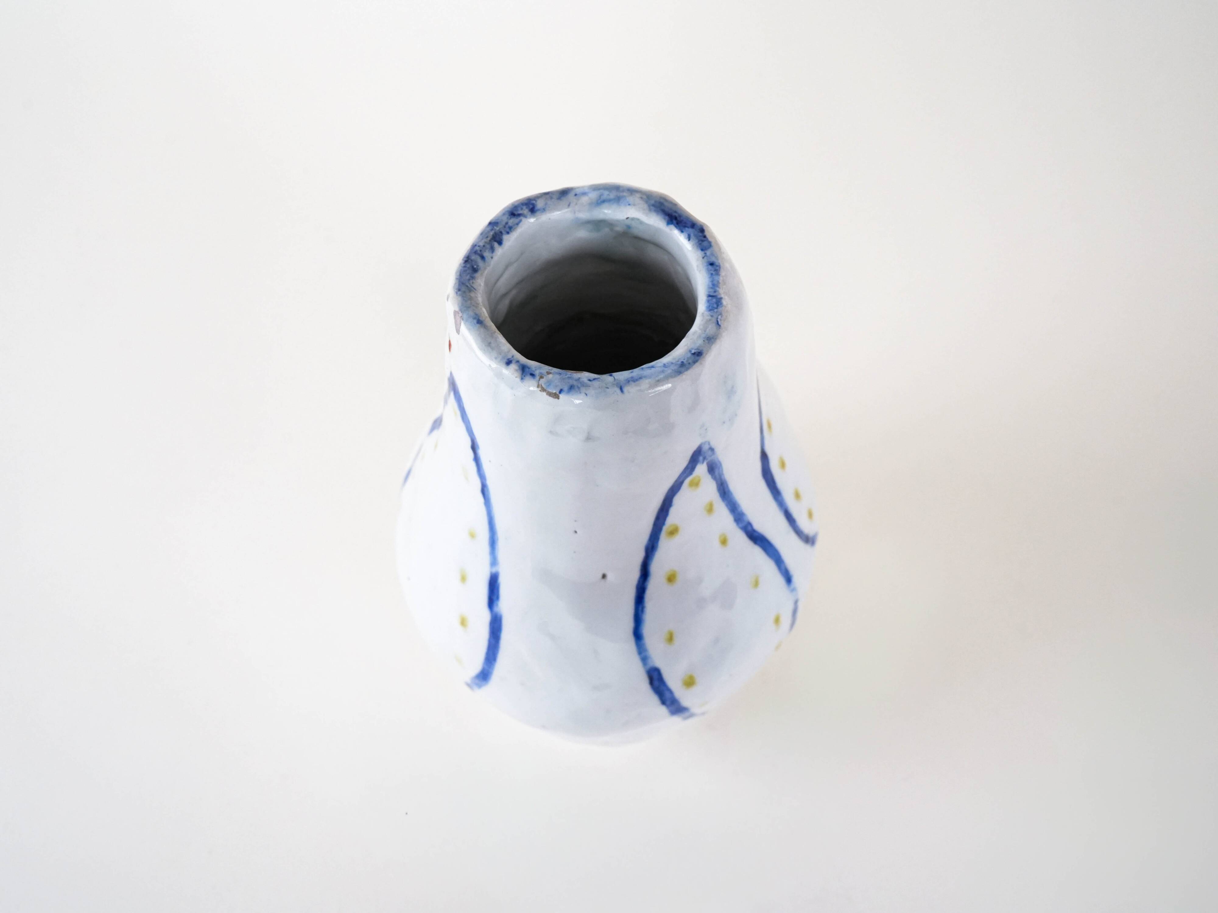 Ceramic vase, Italian design, 1960s, made in Italy