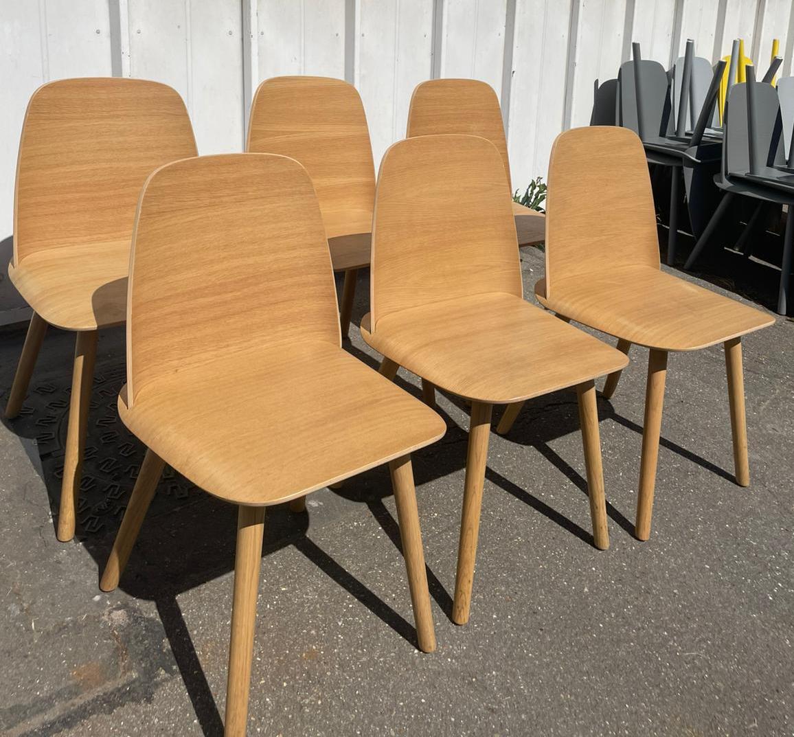 Suite de 6 chaises Nerd Chair, Muuto