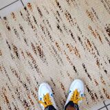 Handmade Indian vintage carpet 90cm x 375cm 1980s, 1C714