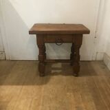 Small solid wood coffee table with drawer