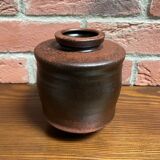 Steuler ceramic vase model 851/14 - brown mid-century modern design by Heiner Balzar