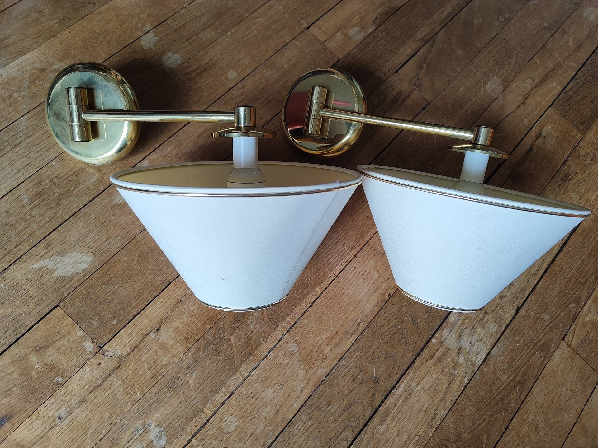 A pair of wall lights.