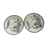 Lot of 2 dinner plates model railway land "chick"