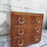 Commode d'époque Art déco en noyer 1930