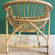 Paire de fauteuils en rotin vintage