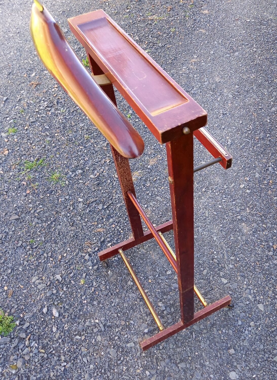 Valet de nuit années 60 acajou Sipratic