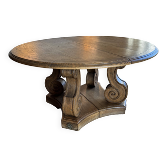 Table de réception en chêne massif