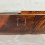 Plateau Guzzini en lucite et laiton