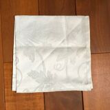 Serviette Christofle "Orangerie" coton Gris damassé