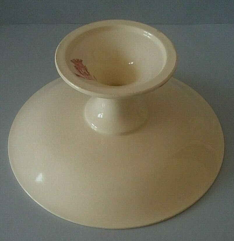 Compotier old earthenware Gien model Lilas rose late 19th century