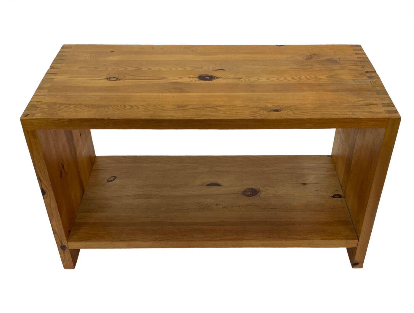 Vintage side table Ate van Apeldoorn Pine wood 1970s Dutch Design