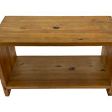 Vintage side table Ate van Apeldoorn Pine wood 1970s Dutch Design